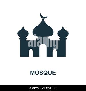 Mosque icon. Simple element from religion collection. Creative Mosque icon for web design, templates, infographics and more Stock Vector