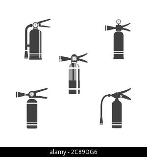 fire extinguisher icon vector illustration Template Stock Vector