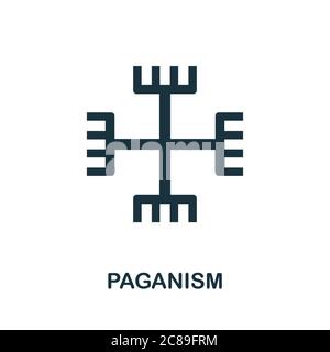 Paganism icon. Simple element from religion collection. Creative Paganism icon for web design, templates, infographics and more Stock Vector