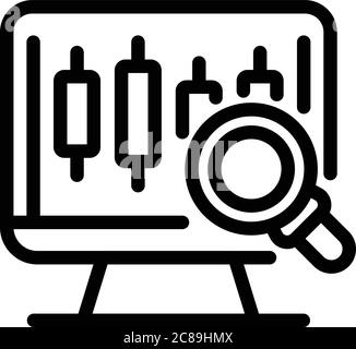Trader desk icon, outline style Stock Vector Image & Art - Alamy