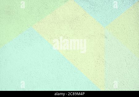 Colorful Concrete painted background texture. Green yellow Artistic textured backdrop Stock Photo