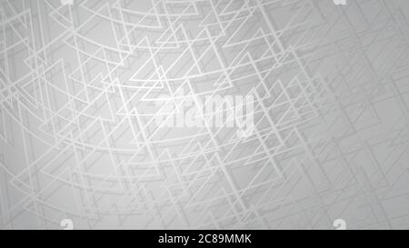 Abstract background of intersecting triangles with shadows in gray colors Stock Vector