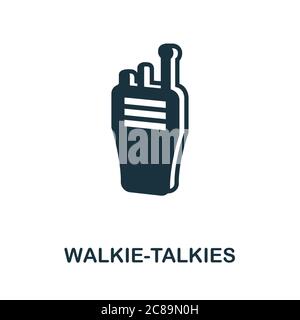 Walkie-Talkies icon. Simple element from police collection. Creative Walkie-Talkies icon for web design, templates, infographics and more Stock Vector