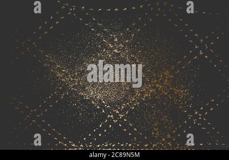 Distressed overlay texture of golden natural leather Stock Vector