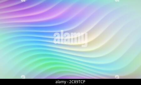 Abstract background with wavy lines in various gradient colors Stock Vector