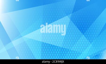 Abstract background of lines, polygons and halftone dots in light blue colors Stock Vector