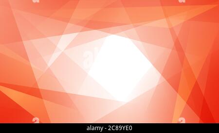 Abstract background of straight intersecting lines and polygons in orange colors Stock Vector