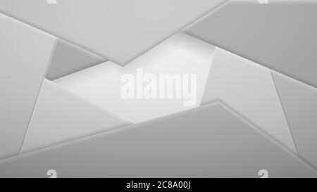 Abstract background of polygonal tiles in gray colors Stock Vector