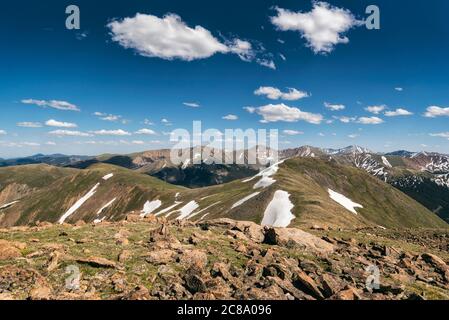 On top of Vasquez Peak, Colorado Stock Photo