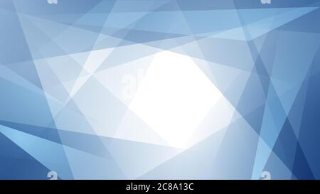 Abstract background of straight intersecting lines and polygons in light blue colors Stock Vector
