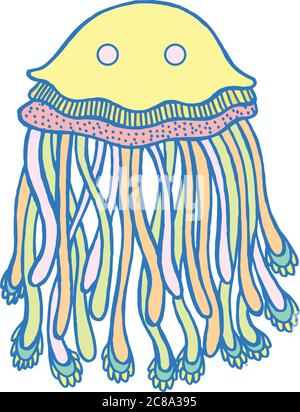 https://l450v.alamy.com/450v/2c8a395/vector-cartoon-jellyfish-in-pastel-tumblr-colors-hand-drawn-vector-isolated-illustration-graphic-art-with-sea-animal-for-design-stickers-tshirt-p-2c8a395.jpg