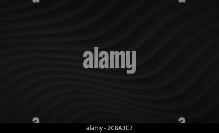 Abstract background with wavy lines in black colors Stock Vector
