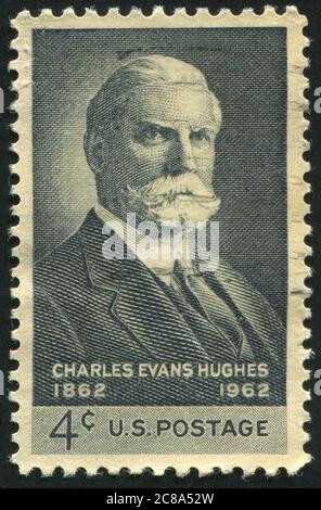 UNITED STATES - CIRCA 1962: stamp printed by United states, shows Charles Evans Hughes, circa 1962 Stock Photo