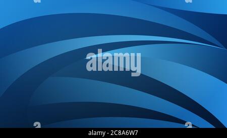 Abstract background of curved lines in light blue colors Stock Vector