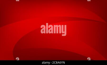 Abstract background of curved lines in red colors Stock Vector