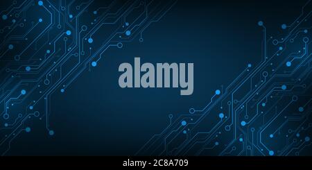 Vector technology in electronic circuit design. Stock Vector