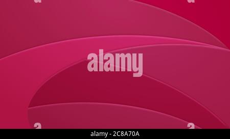 Abstract background of curved lines in pink colors Stock Vector