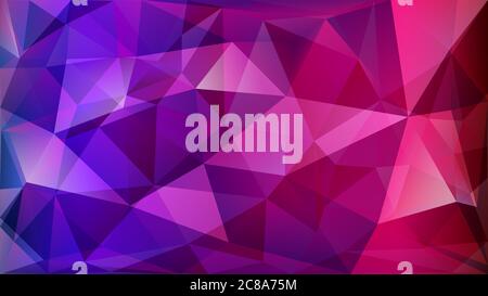 Abstract polygonal background of many triangles in purple colors Stock Vector
