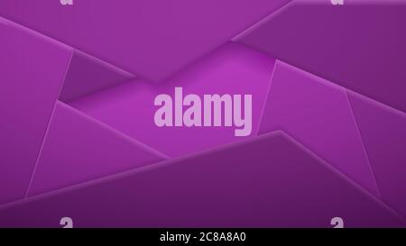 Abstract background of polygonal tiles in purple colors Stock Vector