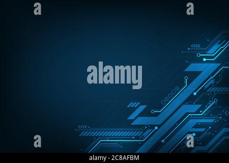 Vector background in the concept of technology. Stock Vector