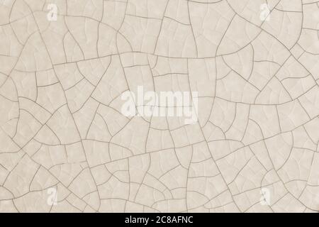 cracked ceramic surface for background use Stock Photo