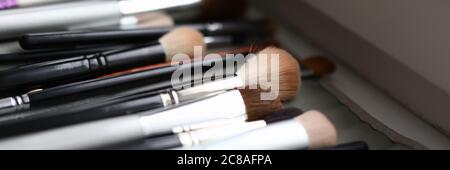 Make-up artist case Stock Photo