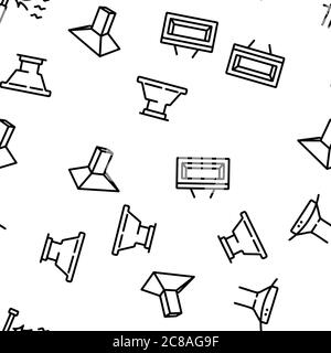 Range Hood Device Vector Seamless Pattern Stock Vector