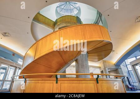 Staircase in Grant MacEwan University Edmonton Alberta Canada Stock Photo