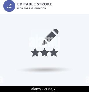 Vote icon vector, filled flat sign, solid pictogram isolated on white, logo illustration. Vote icon for presentation. Stock Vector