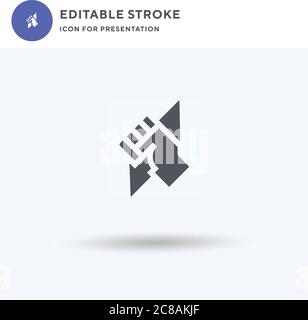 Zeus icon vector, filled flat sign, solid pictogram isolated on white, logo illustration. Zeus icon for presentation. Stock Vector