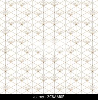 Beautiful Seamless japanese pattern kumiko for shoji screen, great design for any purposes. Japanese pattern background vector. Japanese traditional w Stock Vector