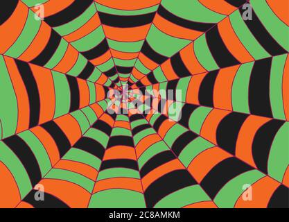 Spider web background, Doodle sketch vector art. Cartoon texture for halloween. Stock Vector