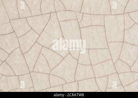 cracked ceramic surface for background use Stock Photo