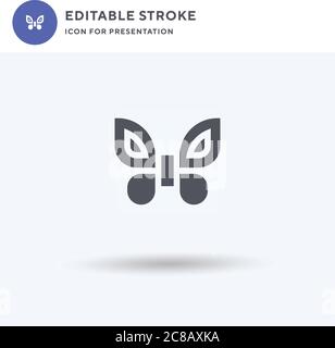 Fairy icon vector, filled flat sign, solid pictogram isolated on white, logo illustration. Fairy icon for presentation. Stock Vector