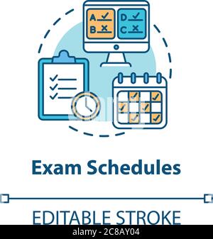 Final exam test icon. Outline final exam test vector icon for web ...