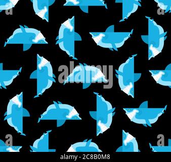 Shark cartoon pattern seamless. Sea animal predator background. Baby fabric ornament Stock Vector