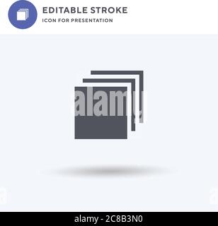 Visualization icon vector, filled flat sign, solid pictogram isolated on white, logo illustration. Visualization icon for presentation. Stock Vector