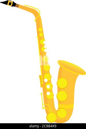 Classical saxophone image Stock Vector