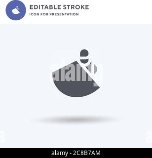 Bullfighter icon vector, filled flat sign, solid pictogram isolated on white, logo illustration. Bullfighter icon for presentation. Stock Vector