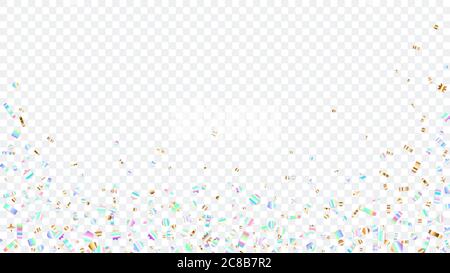 Colorful sparkles bottom and sides, on transparent background Stock Vector