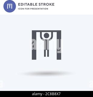 Pulling Up icon vector, filled flat sign, solid pictogram isolated on white, logo illustration. Pulling Up icon for presentation. Stock Vector