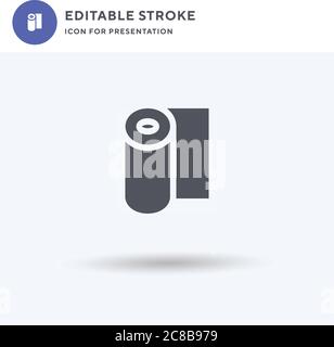 Continuous icon vector, filled flat sign, solid pictogram isolated on white, logo illustration. Continuous icon for presentation. Stock Vector