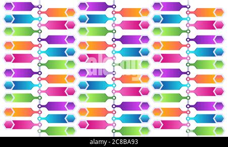 digital textile design of tags on abstract backgrounds Stock Vector