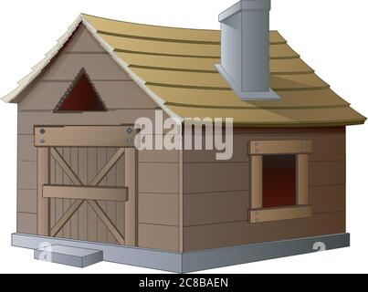 illustration of Farm house cartoon Stock Vector