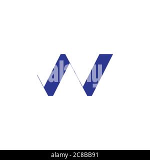 Letter W And N Wn Logo Icon Black Sign Symbol Stock Vector Image Art Alamy