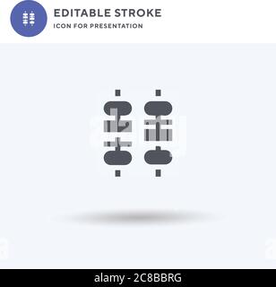 Canapes icon vector, filled flat sign, solid pictogram isolated on white, logo illustration. Canapes icon for presentation. Stock Vector