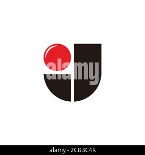 letter j dots design geometric vector fit for your brand emblem logo Stock Vector