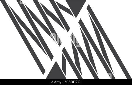 opposite arrow ribbon shape stripes triangle symbol logo vector Stock Vector