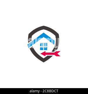 home target sale symbol, simple geometric line design vector Stock Vector