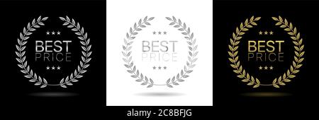 Best price wreath icon Stock Vector